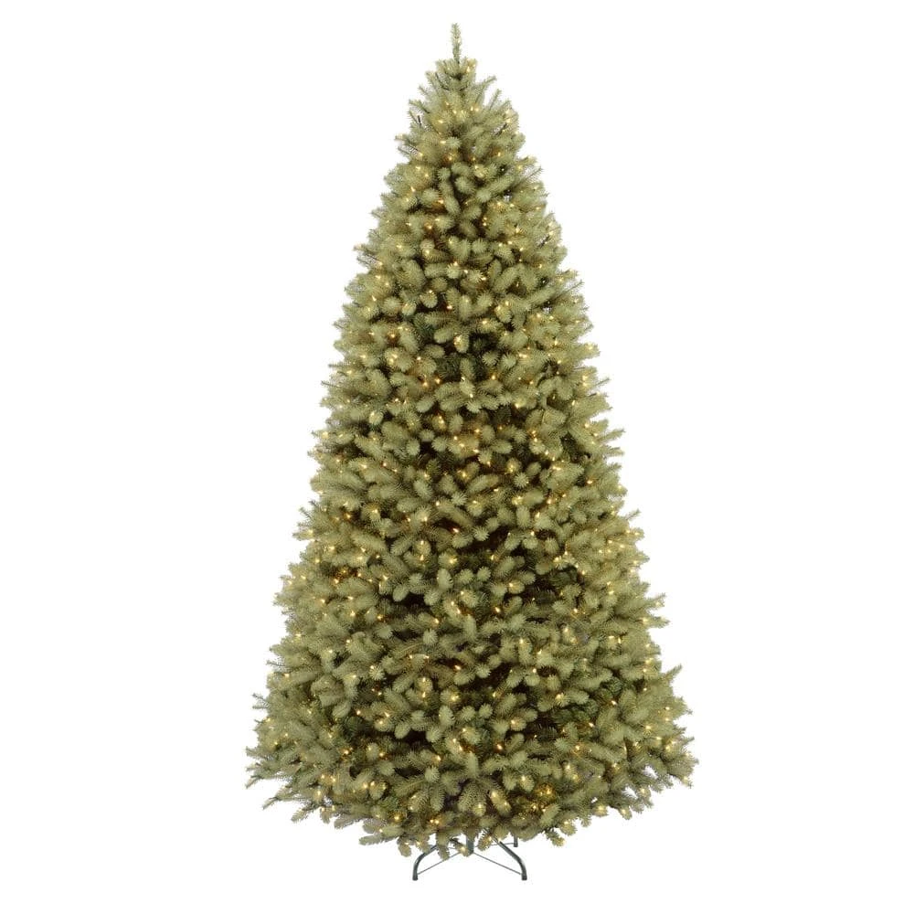 9 Ft. Feel-real Downswept Douglas Fir Hinged Artificial Christmas Tree With 900 Clear Lights