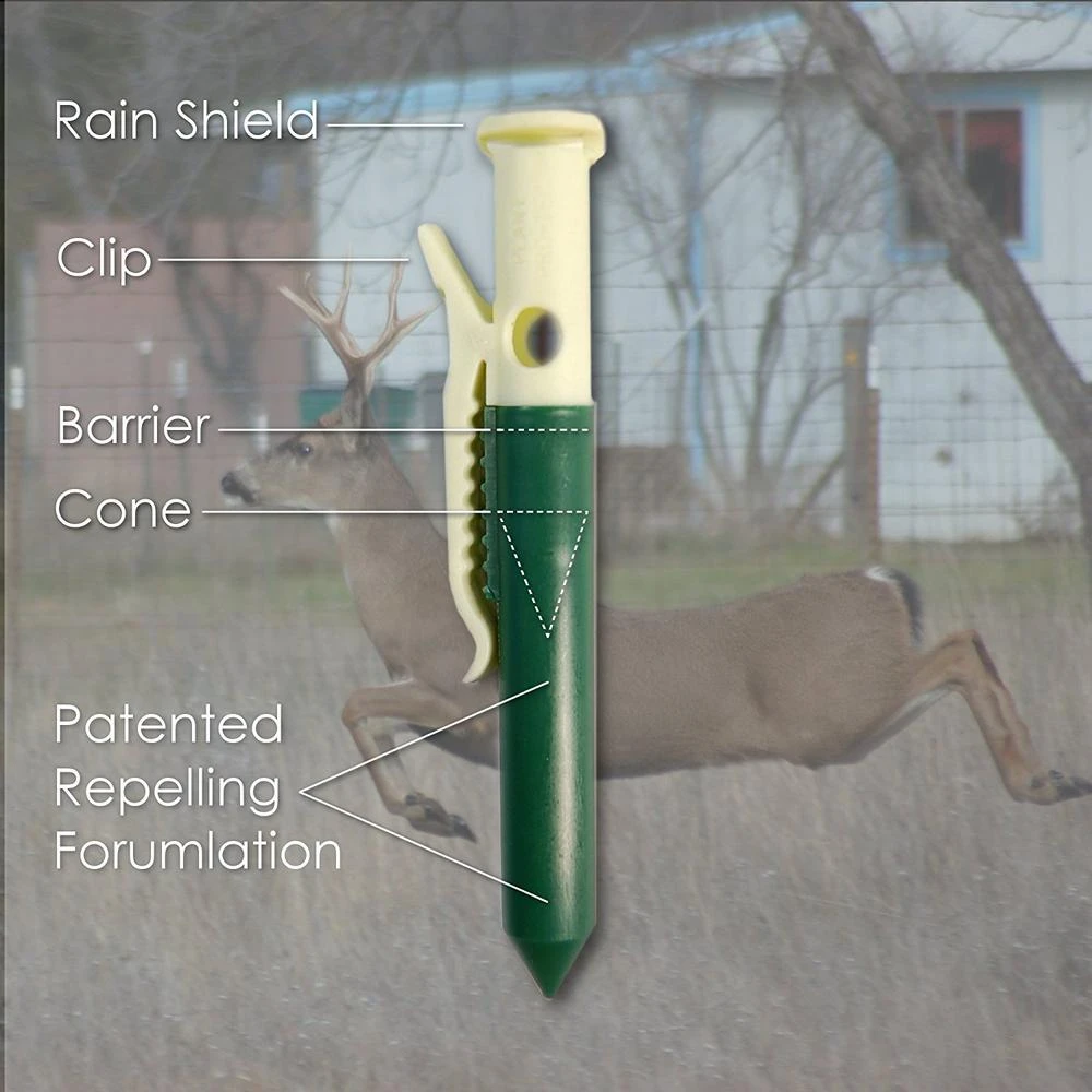 Deer And Rabbit Repellent 25 Garlic Tubes With Odor Release Tool