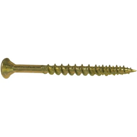Part 42178 Square Drive Procraft Fastener 8 X 1 3/4 Yellow 100 Pieces