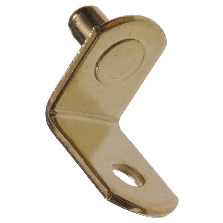 Hillman 8-Pack 3/16-in Brass L Shape Shelving Hardware