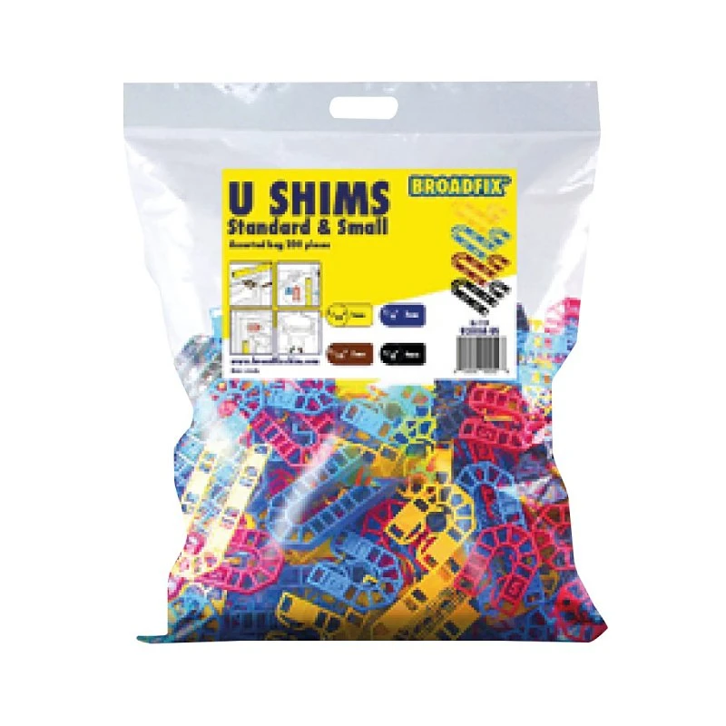 U-shim Plastic Assorted Set - Standard Small Size For Versatile Applications