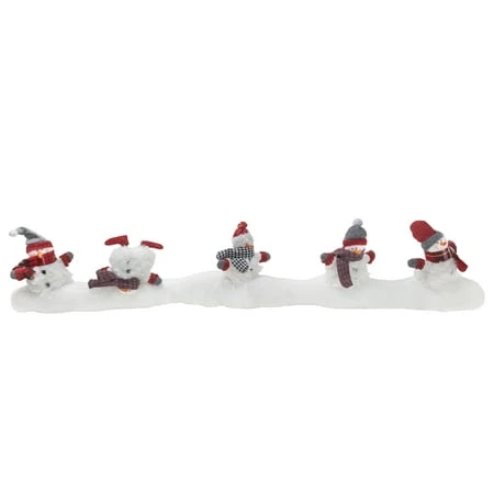 Christmas Winter Cozy Snowman Door Draft Stopper White 36 Inches