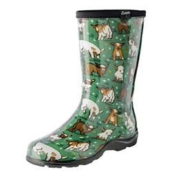 Women's Waterproof Garden Boot Size 10 Grass Green