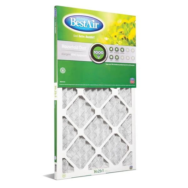 14 X 25 X 1 Inch Ac Furnace Filters Merv 8 - Pack Of 6
