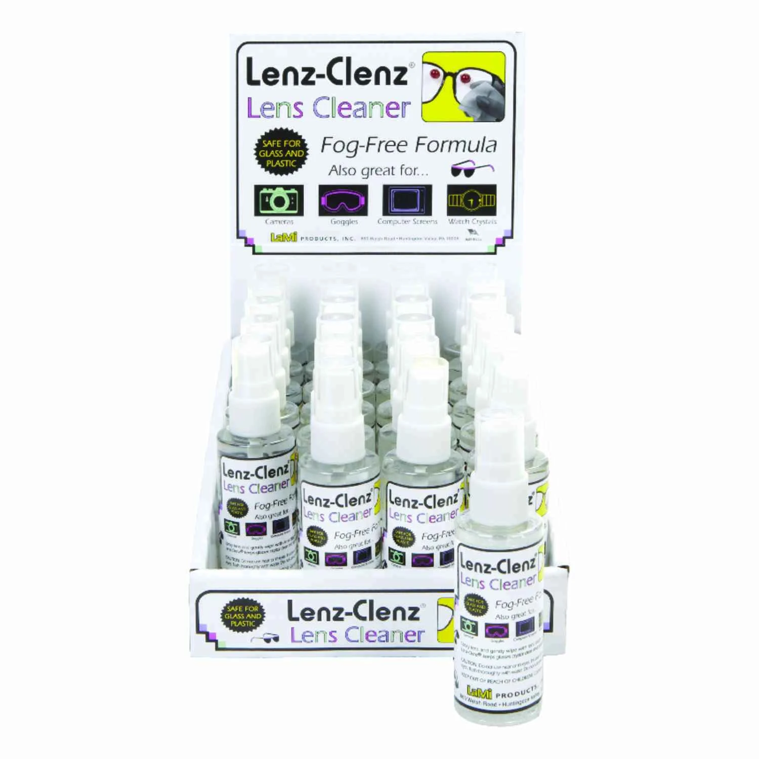 Lenz Clenz Lens Cleaner 2 Ounce Spray For Glasses And Screens