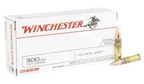 Usa Rifle 300 Blackout 147 Grain Full Metal Jacket Ammunition