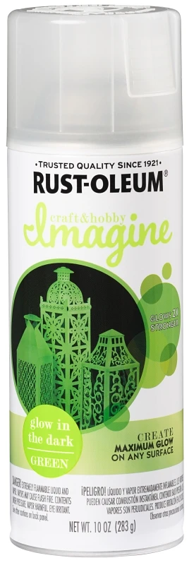 Glow-in-the-dark Spray Paint In Dark Green, 10 Ounce Can