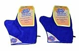 Set Of 2 Blue Spic And Span Microfiber Duster Mitts For Effective Cleaning