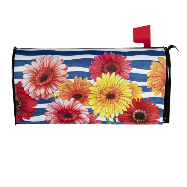 SPRING GERBERA BOUQUET MAILBOX COVER