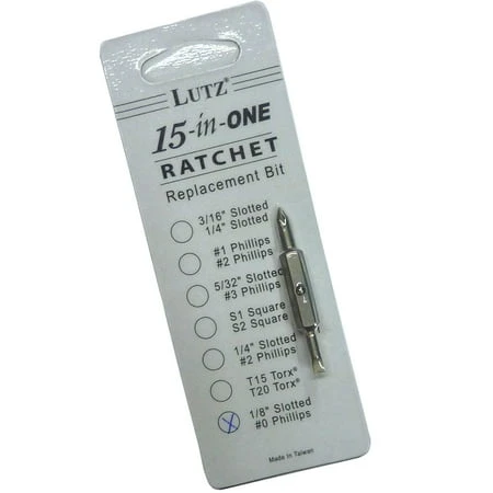 REPLC BIT 15IN1 1/8" SLOT X #0
