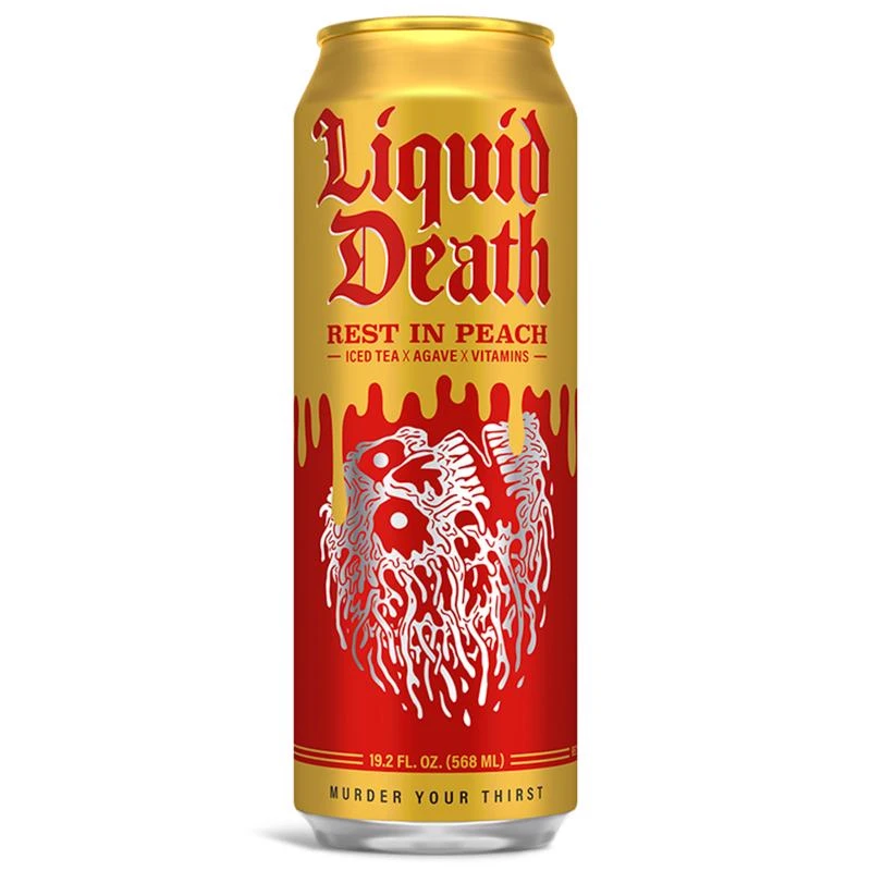 Grim Leafer Peach Iced Tea, 19.2 oz.
