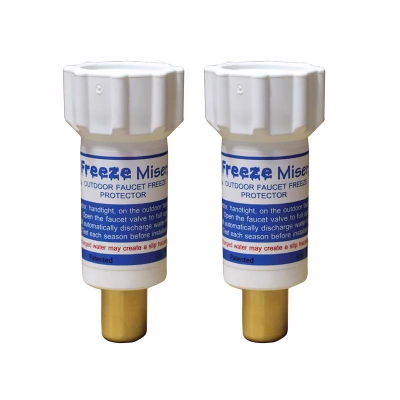 Plastic Faucet Freeze Protector For Pipes, Model 6000-02, 2 Pack