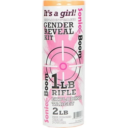 Exploding Target Gender Reveal Kit 1 Pound Pink