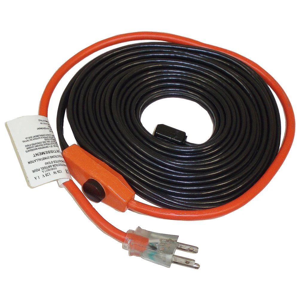 18 Ft. Automatic Electric Heat Cable Kit For Pipe Freeze Protection