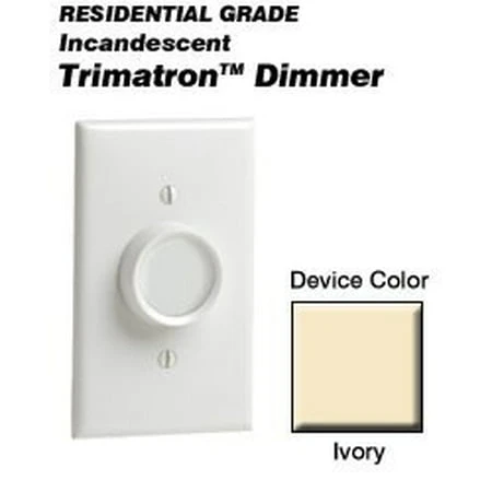 6683-i Trimatron Incandescent Rotary Dimmer Switch - Ivory Finish