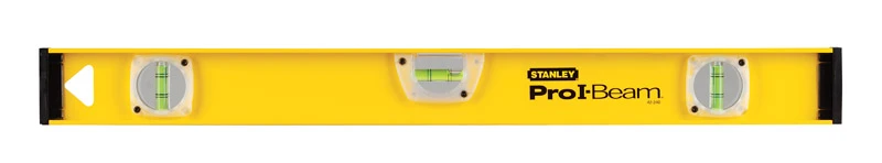 24 Inch Aluminum I-beam Level With 3 Vials And Shock-absorbing End Caps