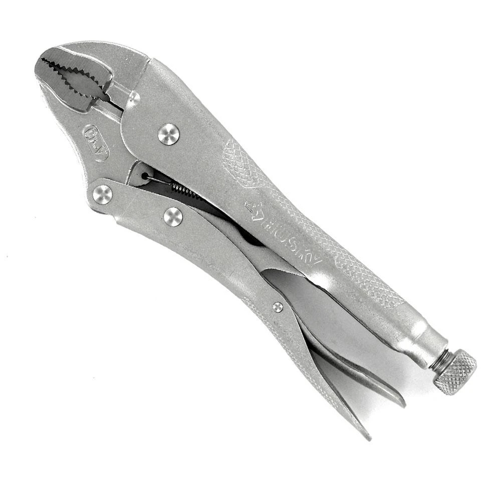 10 Inch Curved Jaw Locking Pliers With Comfortable Rubber Grip