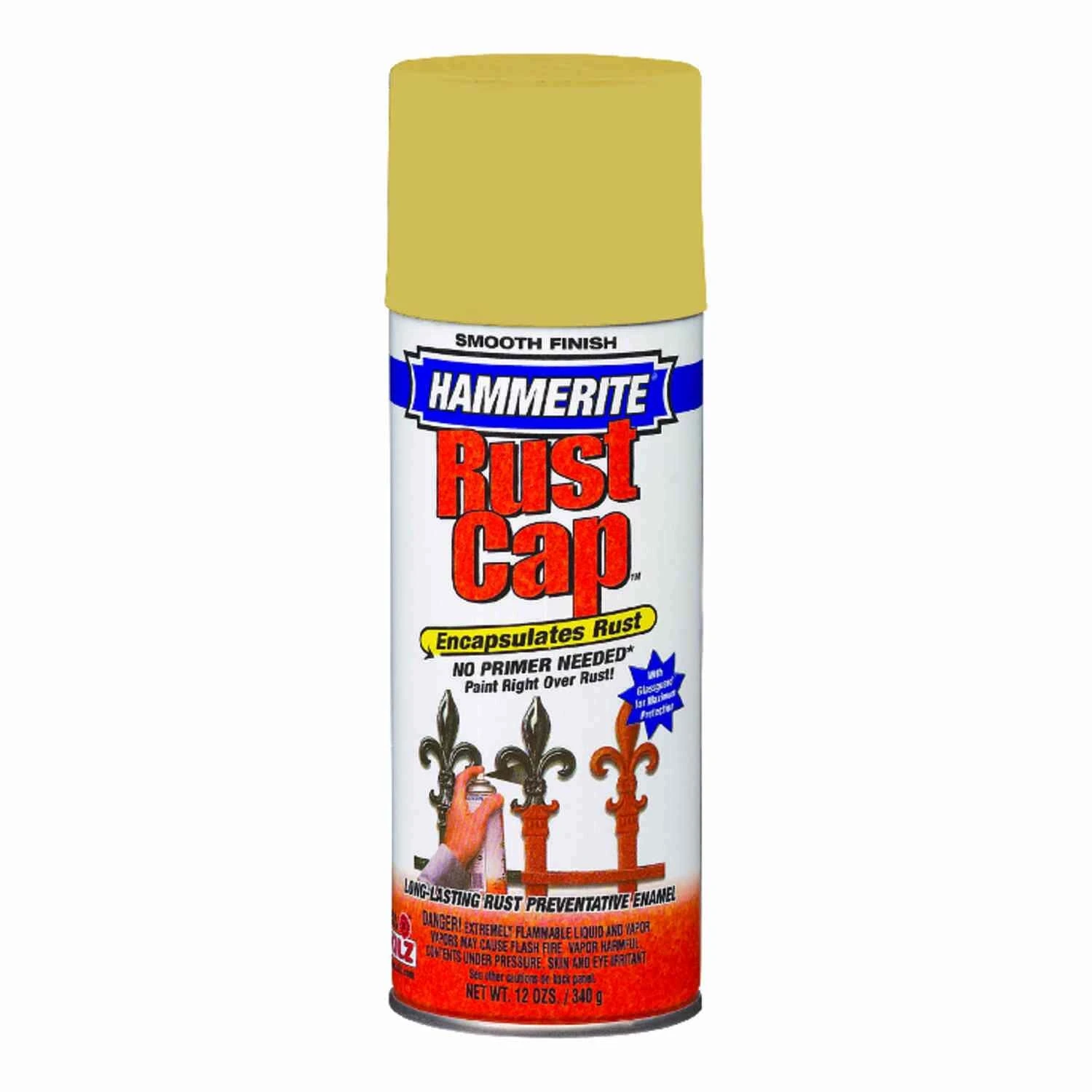 Rust Cap Smooth Almond Enamel Finish Spray 12 Oz. - Rust Preventive Coating