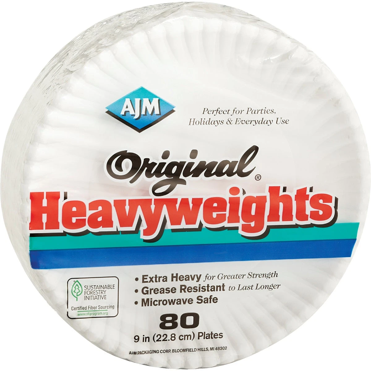 PAPER PLATE 9" 80CT