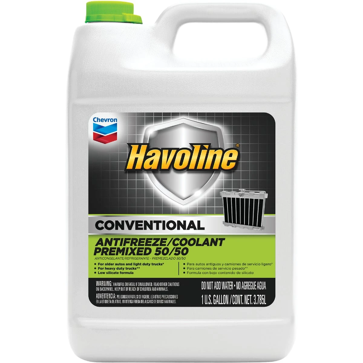 Conventional Gallon 50/50 Pre-diluted Automotive Antifreeze -34°f To 265°f