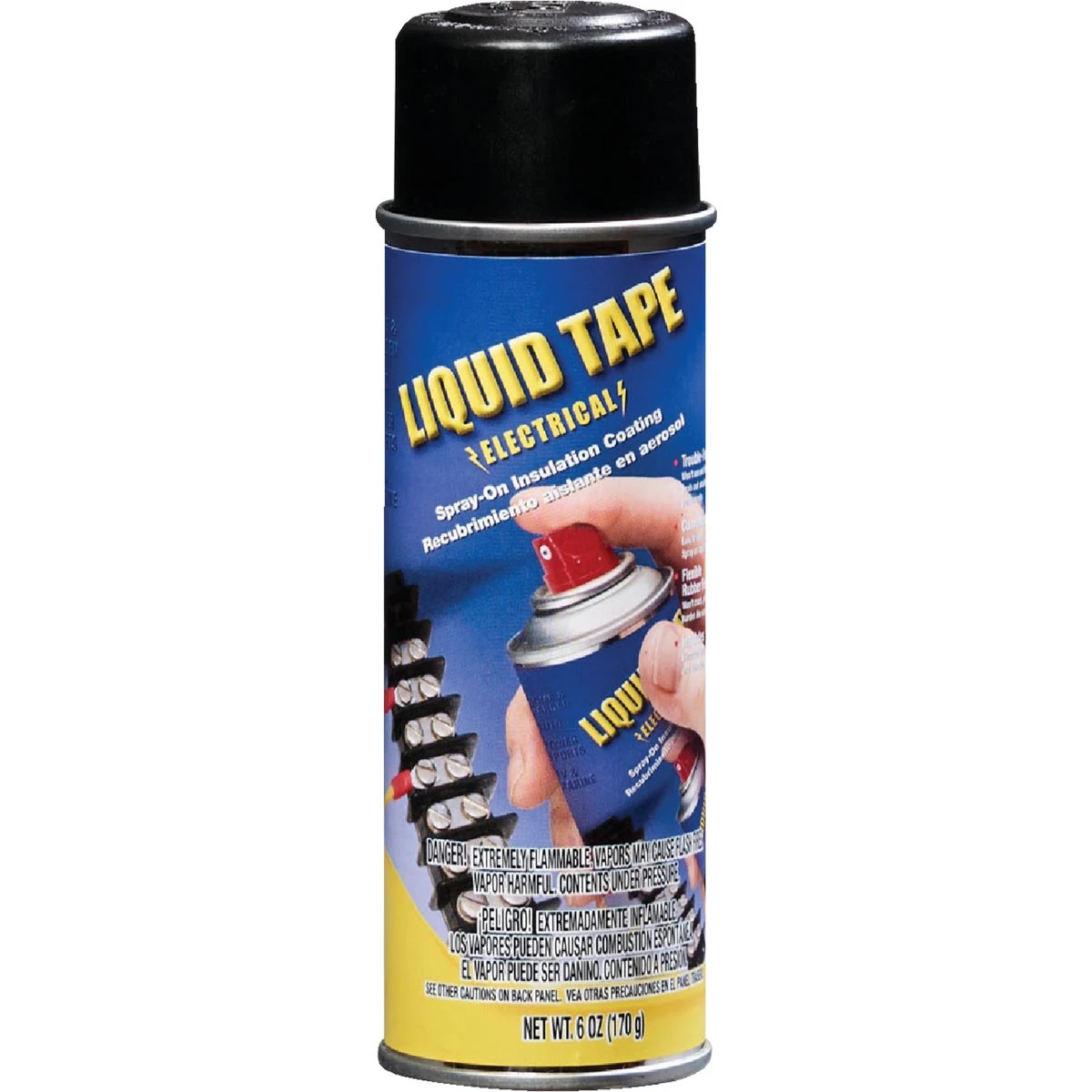 Multi-purpose Synthetic Rubber Black Spray-on Electrical Tape, Model 16003-6
