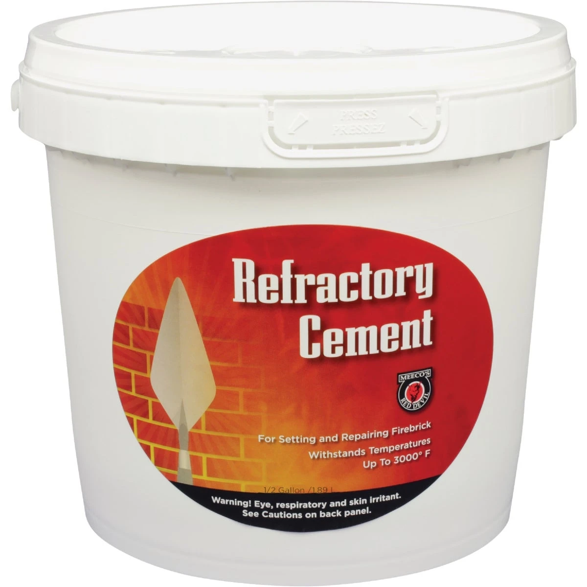 1/2 Gallon Buff Refractory Furnace Cement For High-temperature Applications