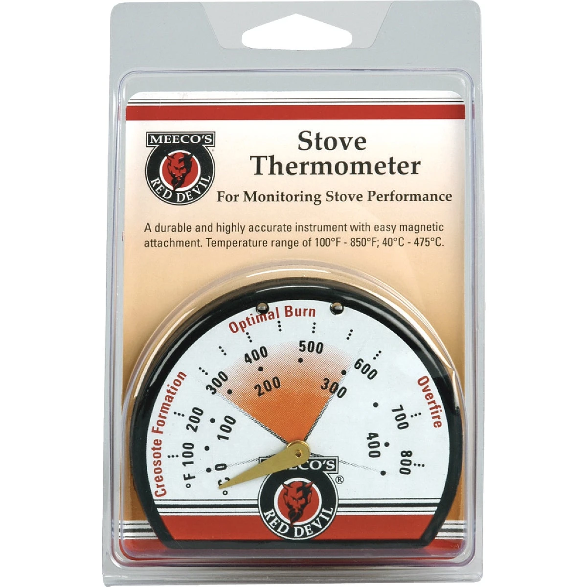 Porcelain Steel Stove Thermometer - Model 425 For Accurate Temperature Measurement