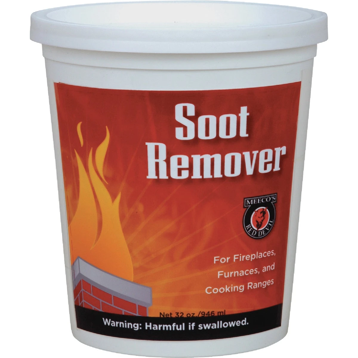 Meeco's Red Devil Pint Powdered Soot Remover for Chimneys and Flues