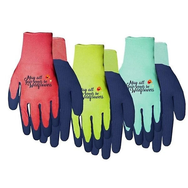 Women's Small Latex Gripping Gloves With Textured Rubber Coating And Extended Wrist