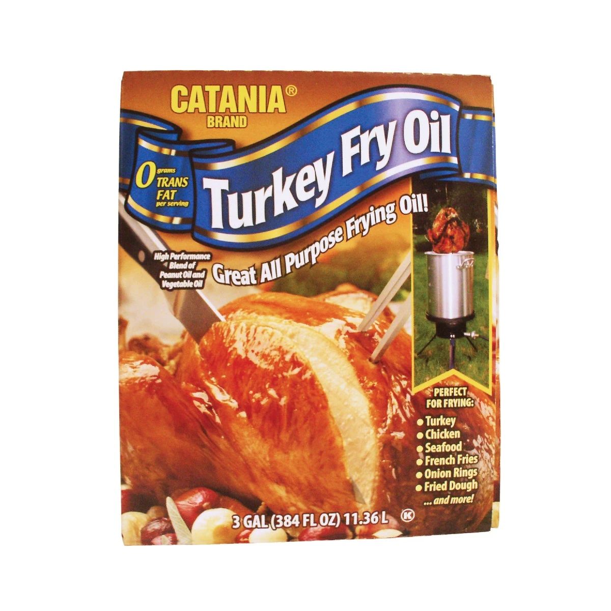 3 Gallon Frying Oil - Soybean And Peanut Oil Blend For High-temperature Cooking