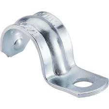 EMT Strap, Snap-On, 1 Hole, 2-In., 2-Pk.