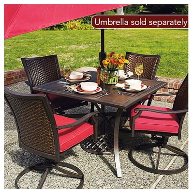 S5-afq04501 5 Piece Oxford Outdoor Dining Set With Cushions