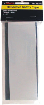 Reflective Safety Tape, Silver, 2" X 24" Roll For Enhanced Visibility