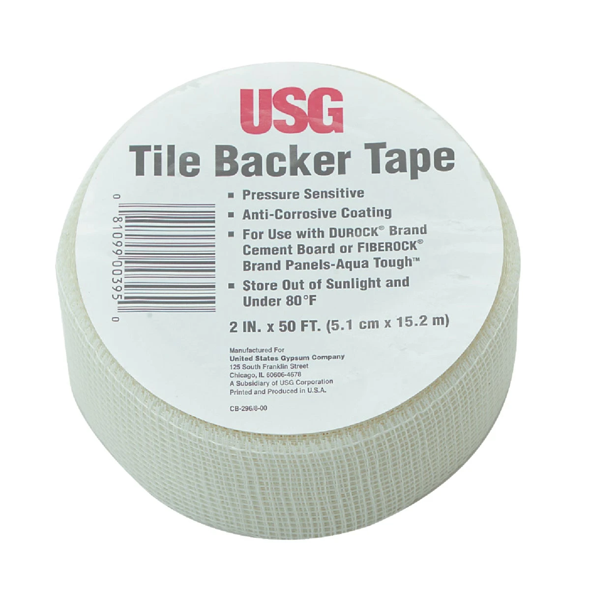 2 Inch X 50 Feet Tile Backer Interior Drywall Tape For Wet Areas