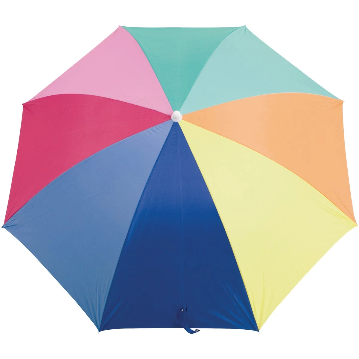 6 Foot Adjustable Nylon Beach Umbrella With Spf 50 Protection