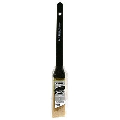 One Inch Angle Sash Paint Brush with Durable Polyester Bristles