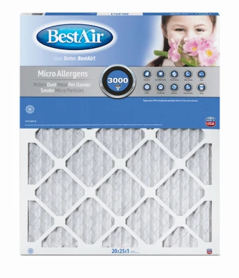 20x25 X 1 Inch Merv13 Furnace Filter - 90 Day Air Quality Solution