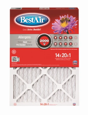 14x20 X 1 Inch Merv 11 Furnace Filter - 90 Days Replacement