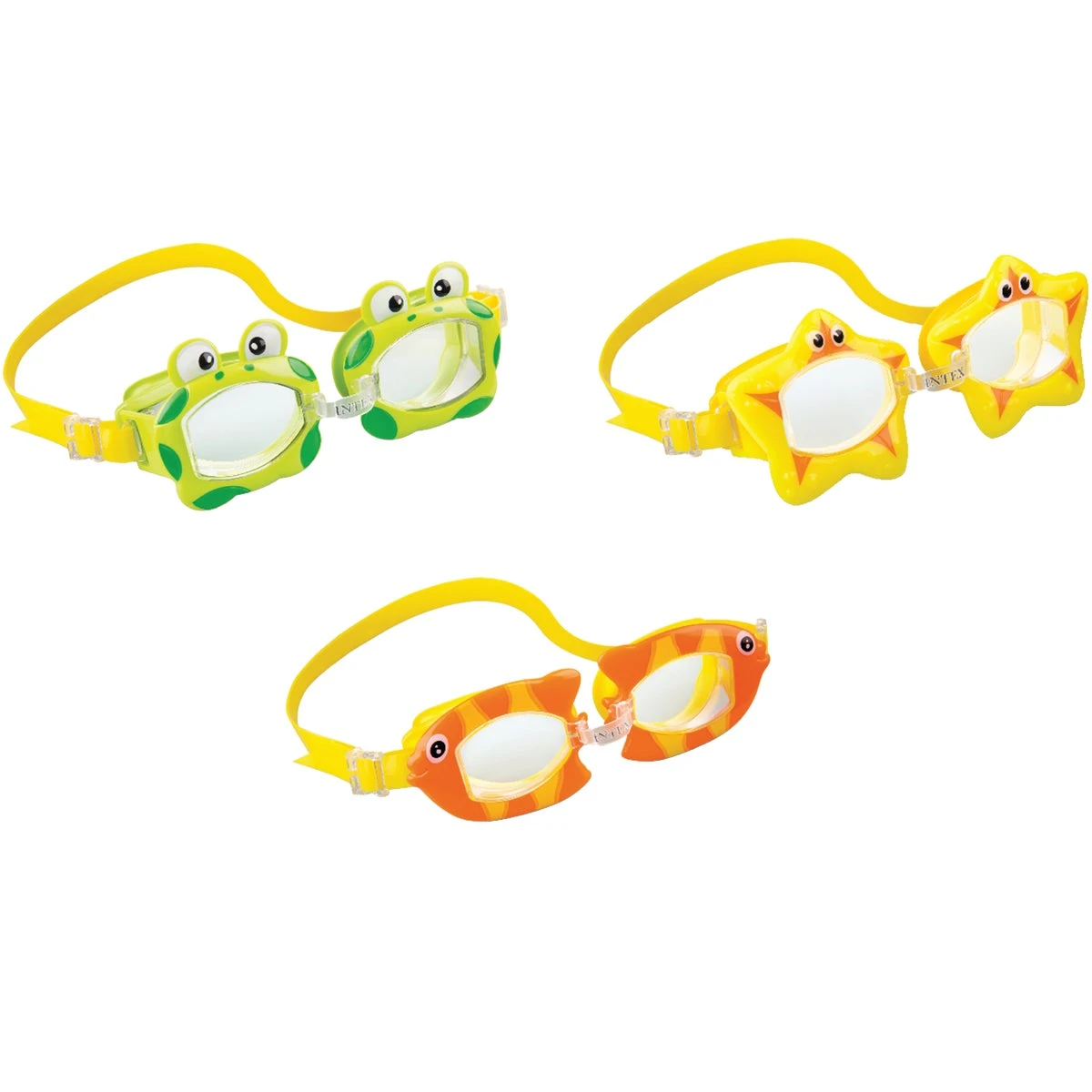 Intex Kids Swim Goggles: Assorted Colors with UV Protection