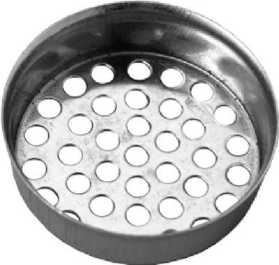 Laundry Tube Strainer Cup with Metal Chrome Finish, 1 and 1/2 Inch Diameter