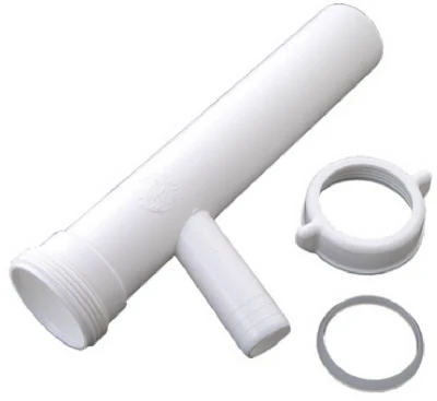 1-1/2-inch O.d. Tube X 8-inch Plastic Dishwasher Branch Tailpiece With 3/4-inch O.d.