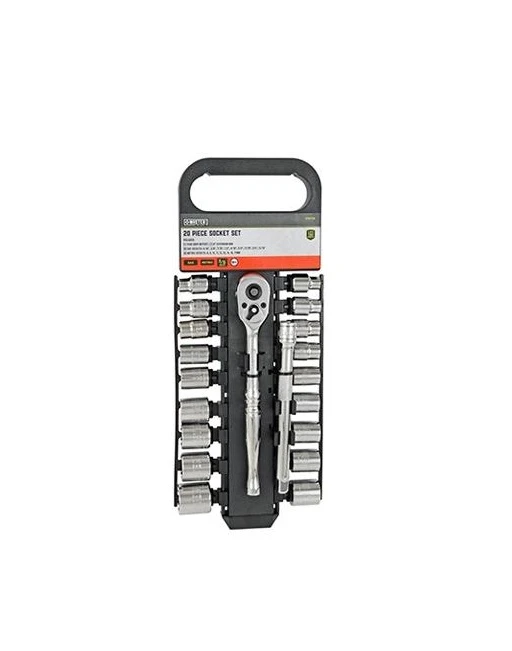 106615 20 Piece Master Mechanic Drive Socket Set - 0.375 Inch Drive