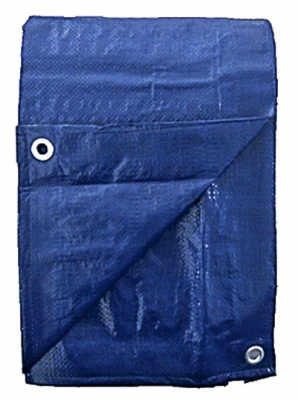Blue Polyethylene Storage Tarp Cover, 30' X 50', Medium Duty