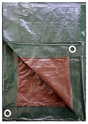 30' X 50' Hunter Green/brown Polyethylene Storage Tarp Cover
