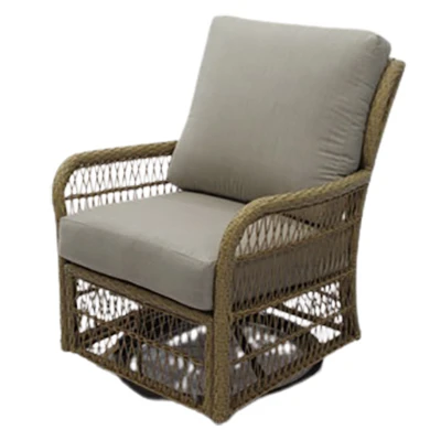 Positano Wicker Deep-seating Chair With Steel Frames And Plush Cushions