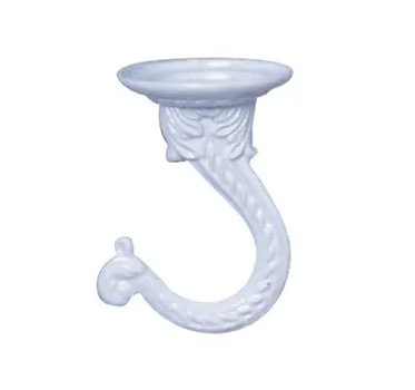 Jumbo White Ceiling Plant Hook for Hanging Planters and Decorations
