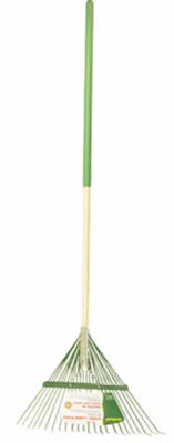 24 Steel Tine Lawn/leaf Rake For Efficient Yard Cleanup