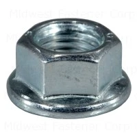 10mm-1.25 Zinc Fine Flange Nuts - Durable And Reliable Fasteners