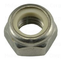 12mm-1.75 Stainless Coarse Nylon Insert Lock Nuts - Durable And Reliable Fasteners