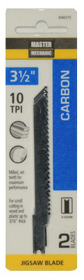 Carbon Jigsaw Blade, 3.5 In., 10-TPI, 2-Pk.